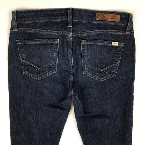 Vans Women's Skinny Jeans - Dark Blue - Picture 5 of 7